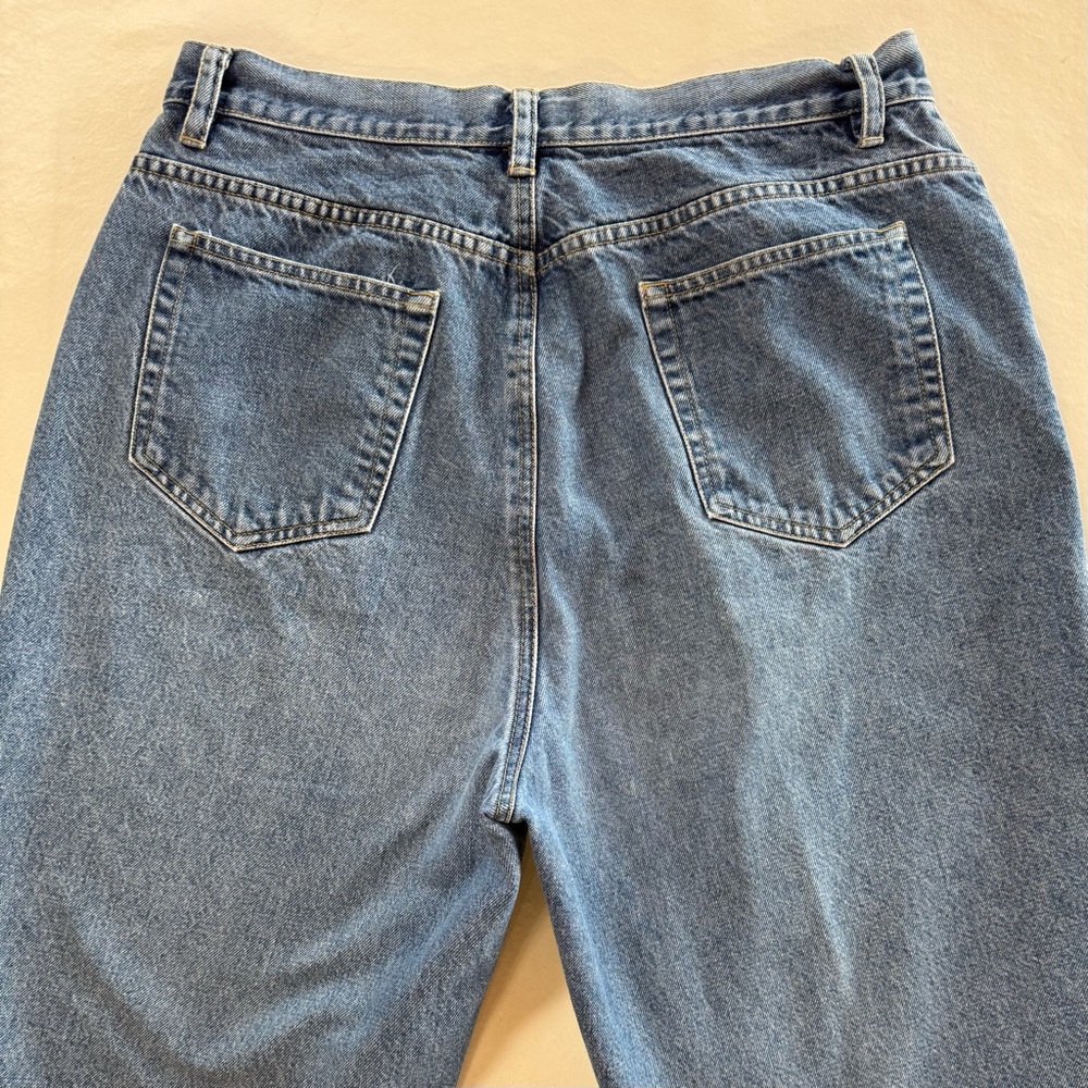 LIZ CLAIBORNE High Rise Relaxed Fit Cropped Jeans Size 14 (~W31 L25) - Picture 11 of 17